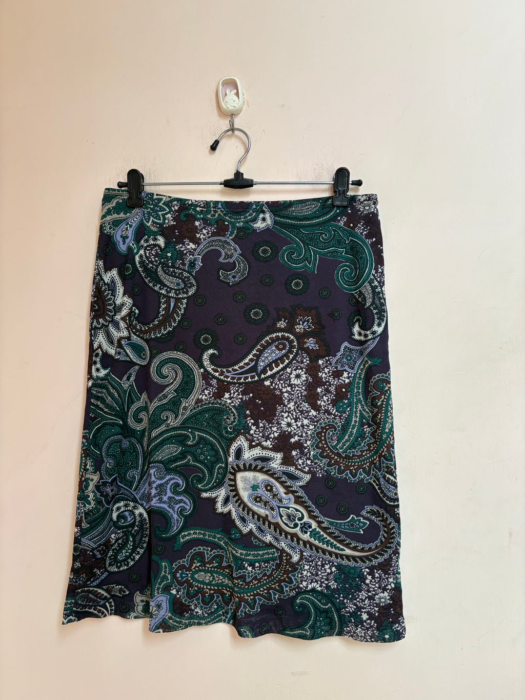 Violet floral skirt(32-36 inch)