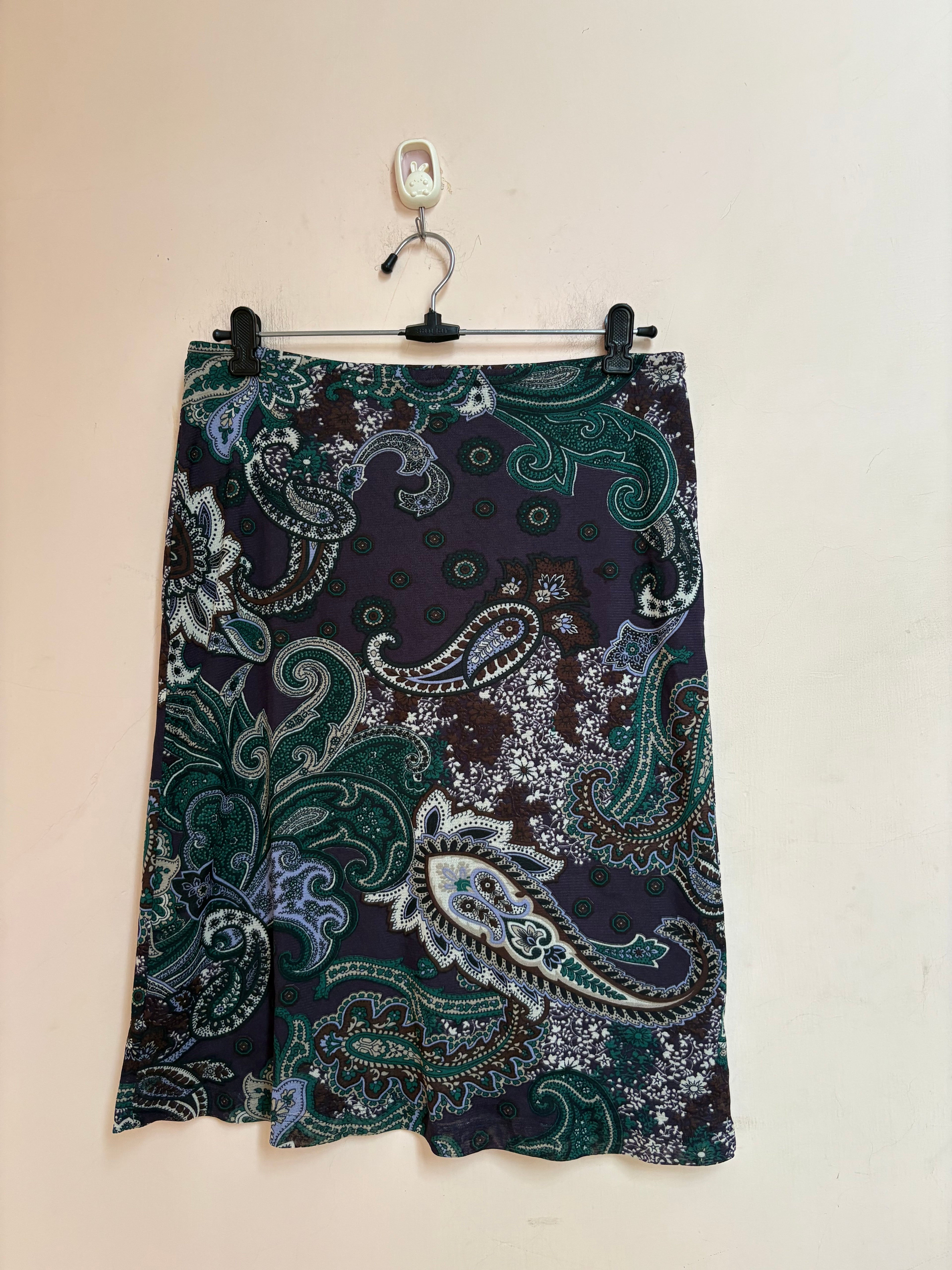 Violet floral skirt(32-36 inch)