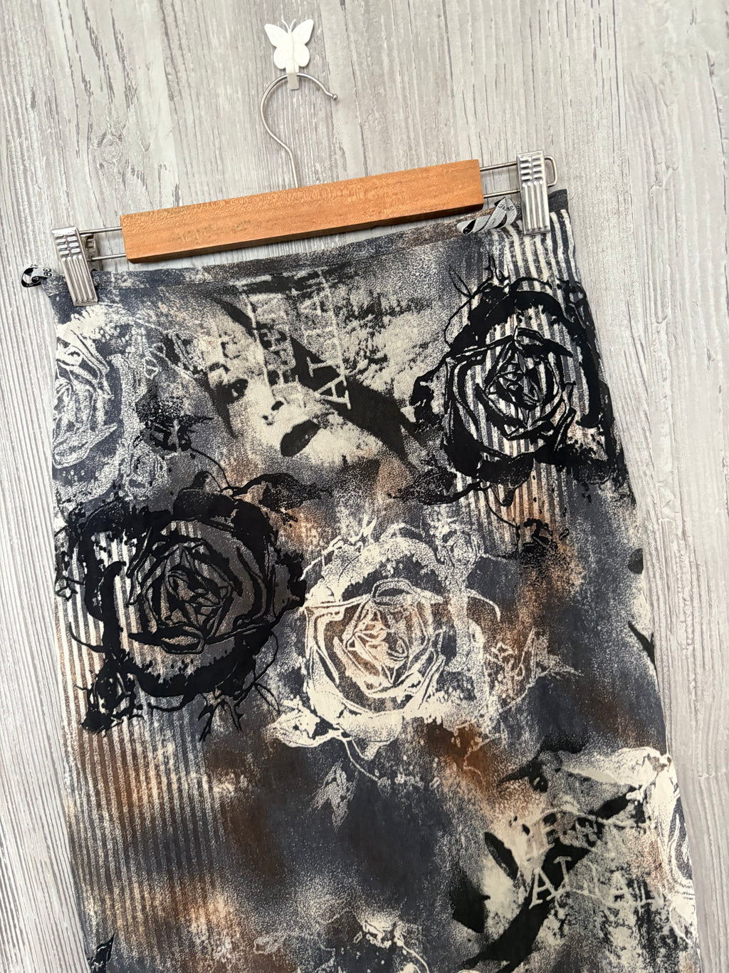 rose grey maxi skirt (28inch)