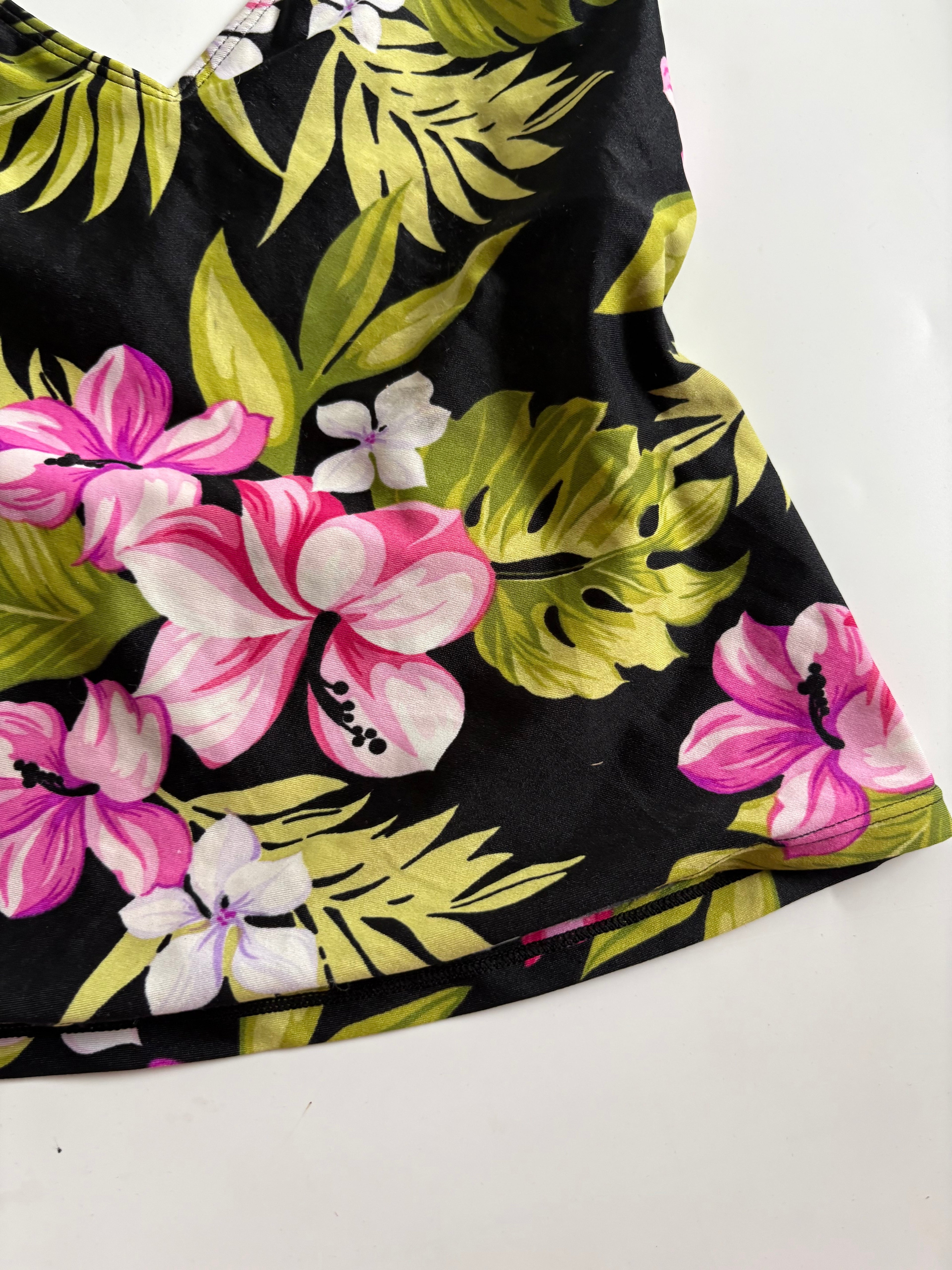 halter neck floral top (32-34inch)
