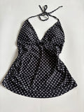polka dot halter neck top ( 34-36inch)