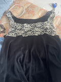 Black lace border cami top(40inch)