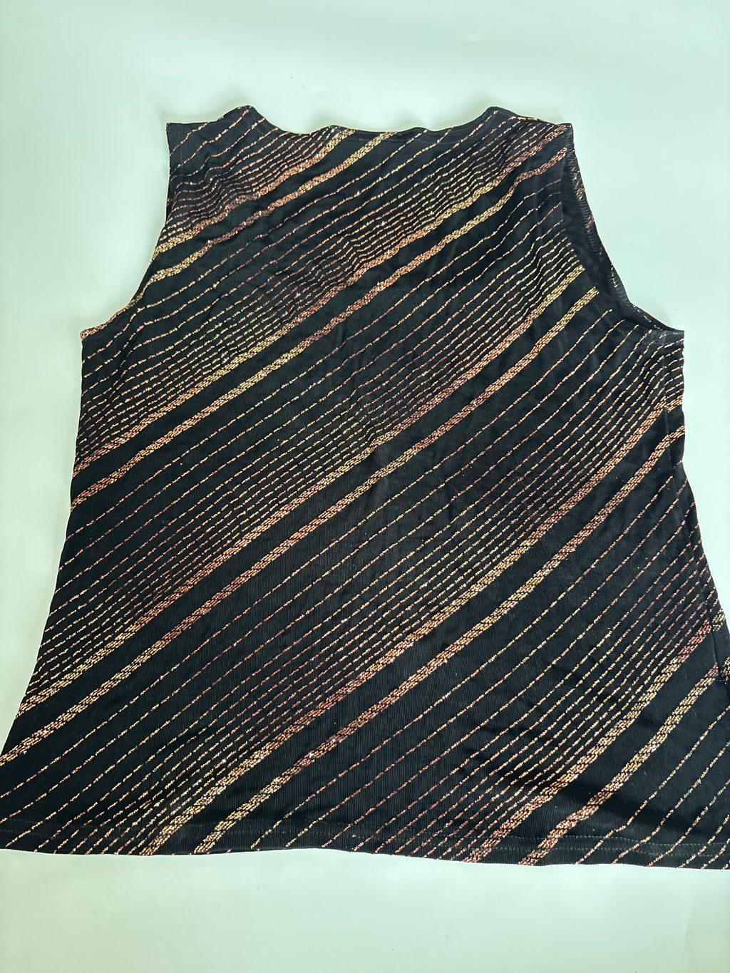 Reflection shiny golden black top(38-40 inch)