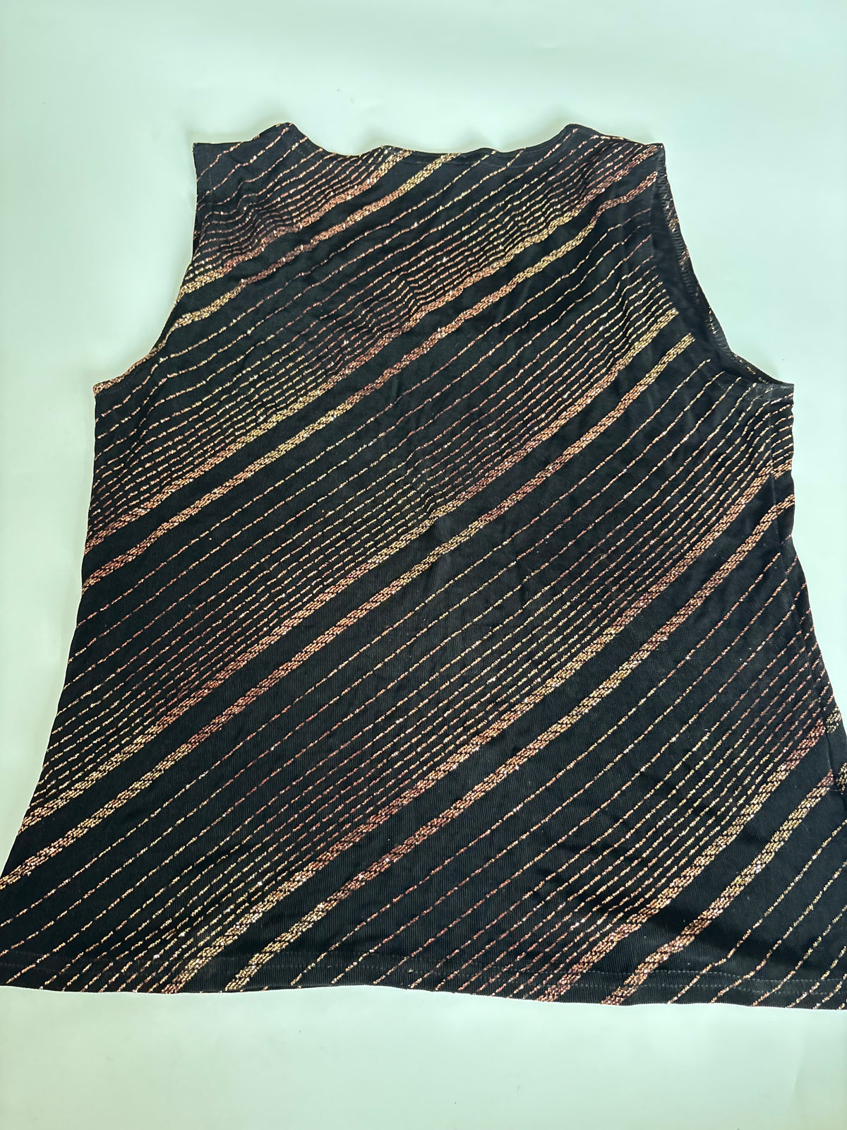Reflection shiny golden black top(38-40 inch)
