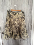 Greenish floral skirt(32 inch)