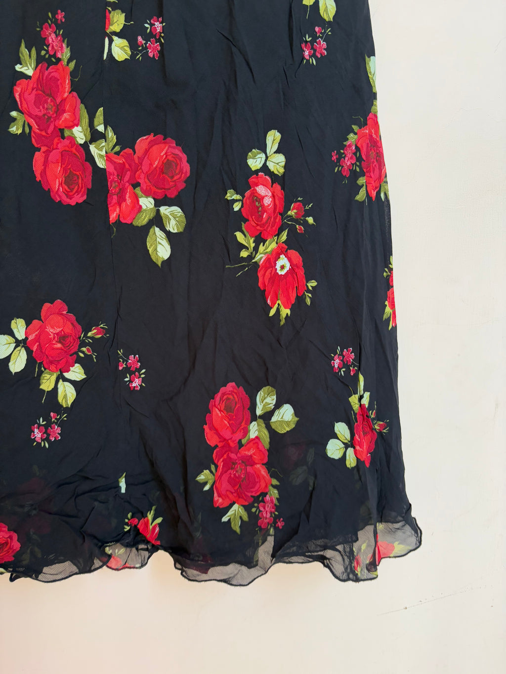 Tessuto floral black skirt(34-36 inch)