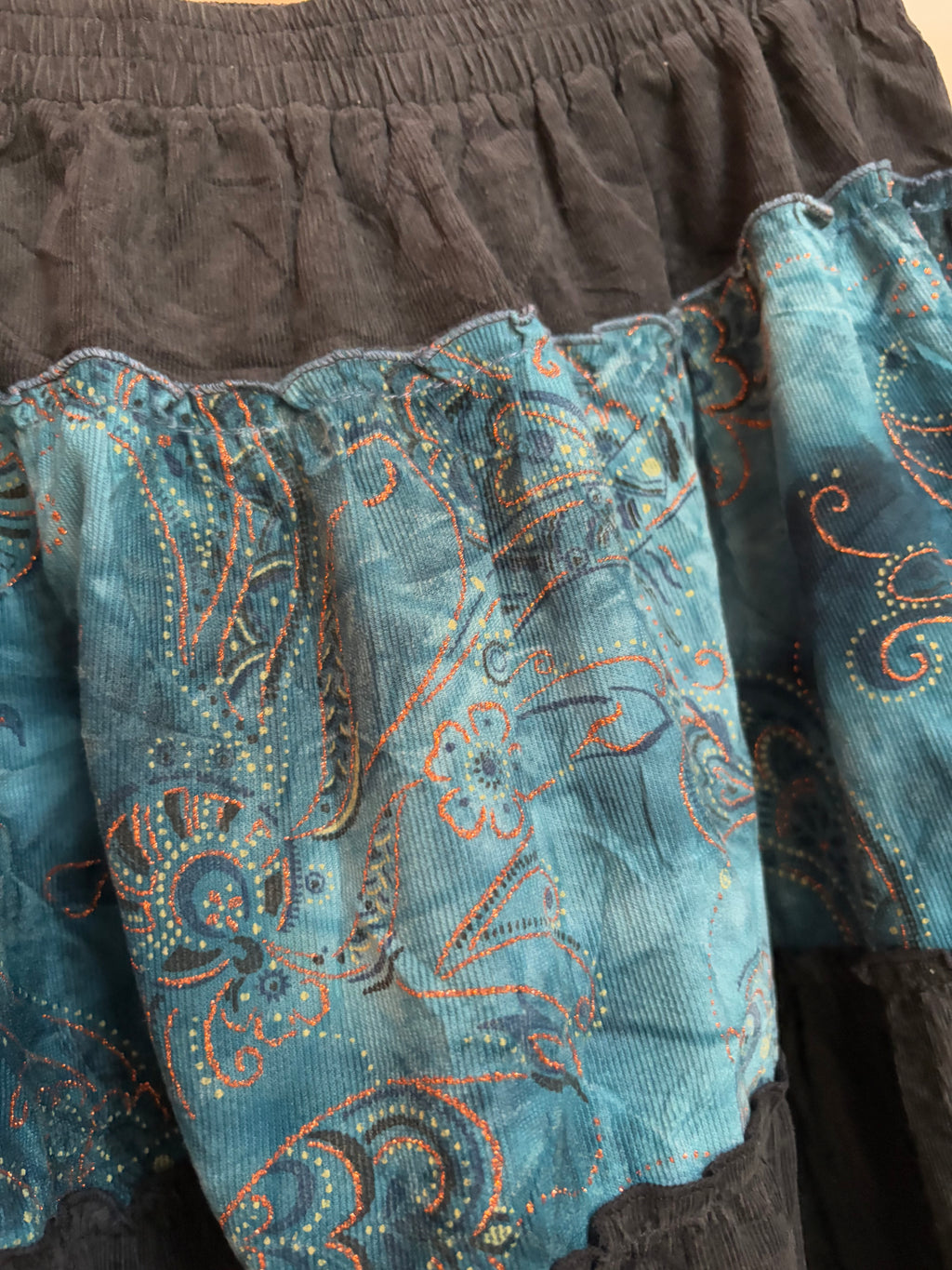 fairy blue brown skirt (26-30inch)