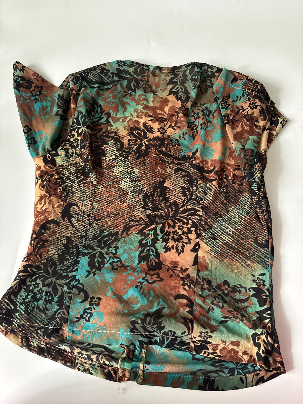 Lte center floral stripes top(38-40 inch)