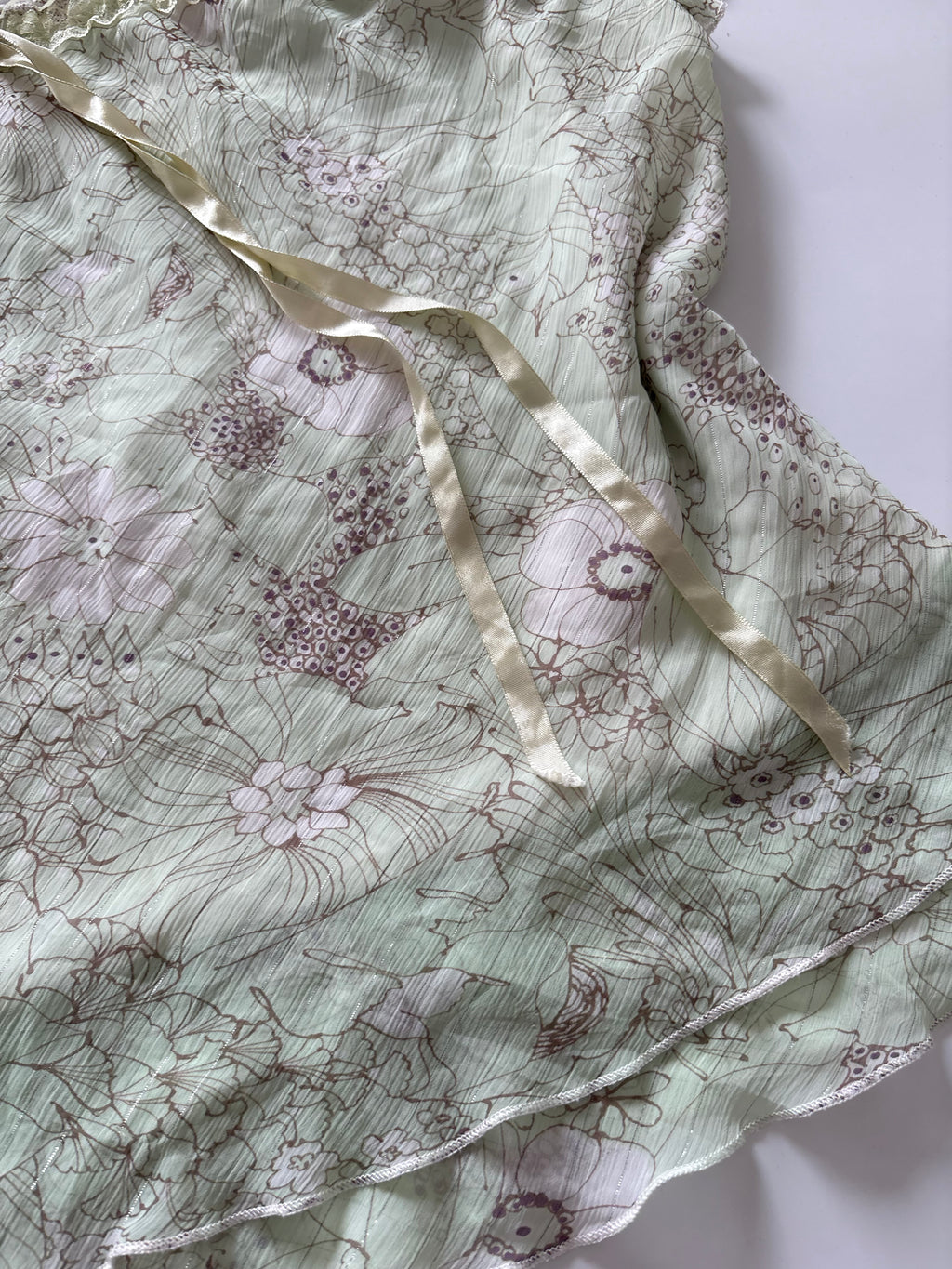 Green floral top(44-46 inch)
