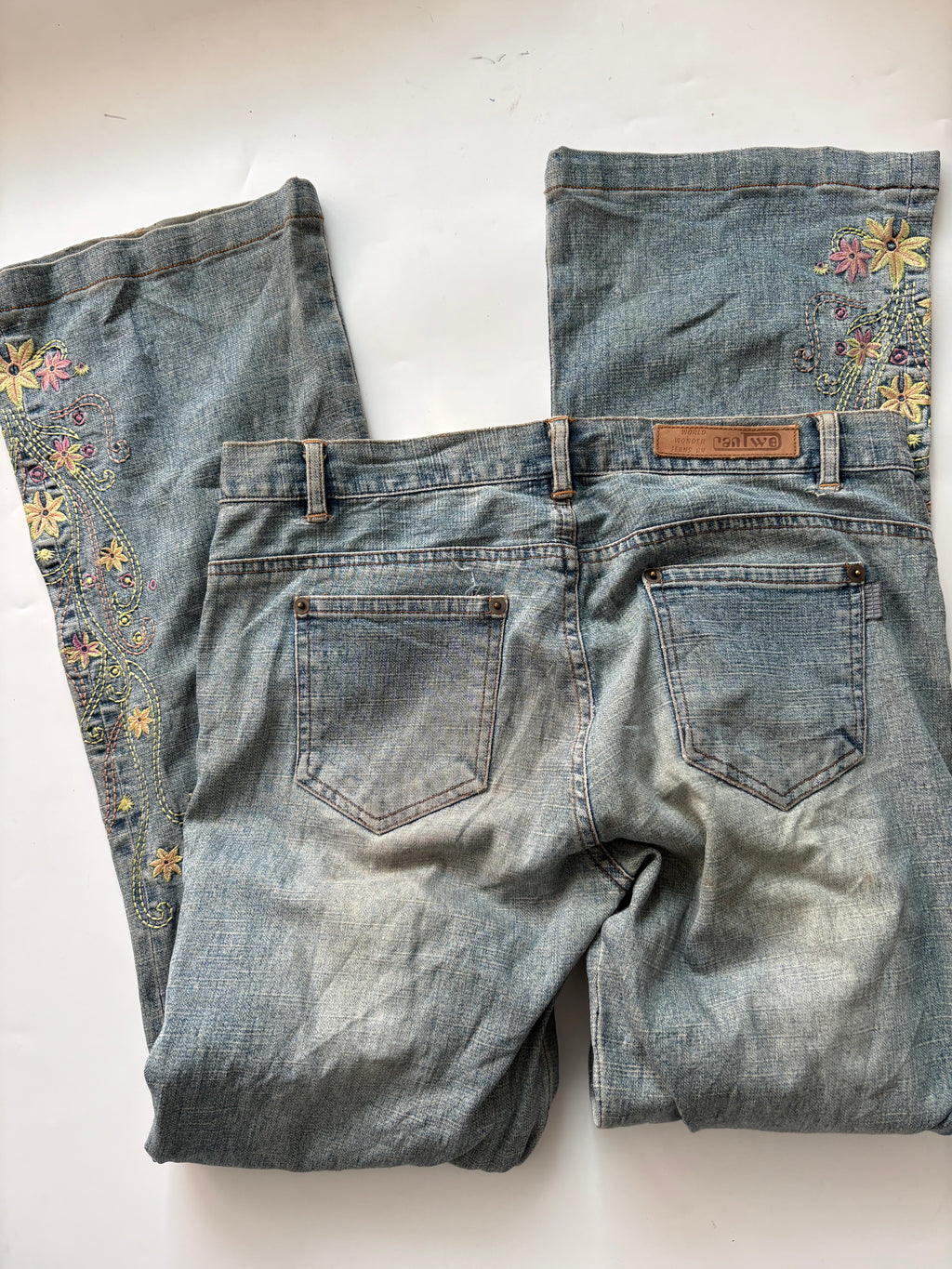 Cantwo floral low rise jeans(30 inch)