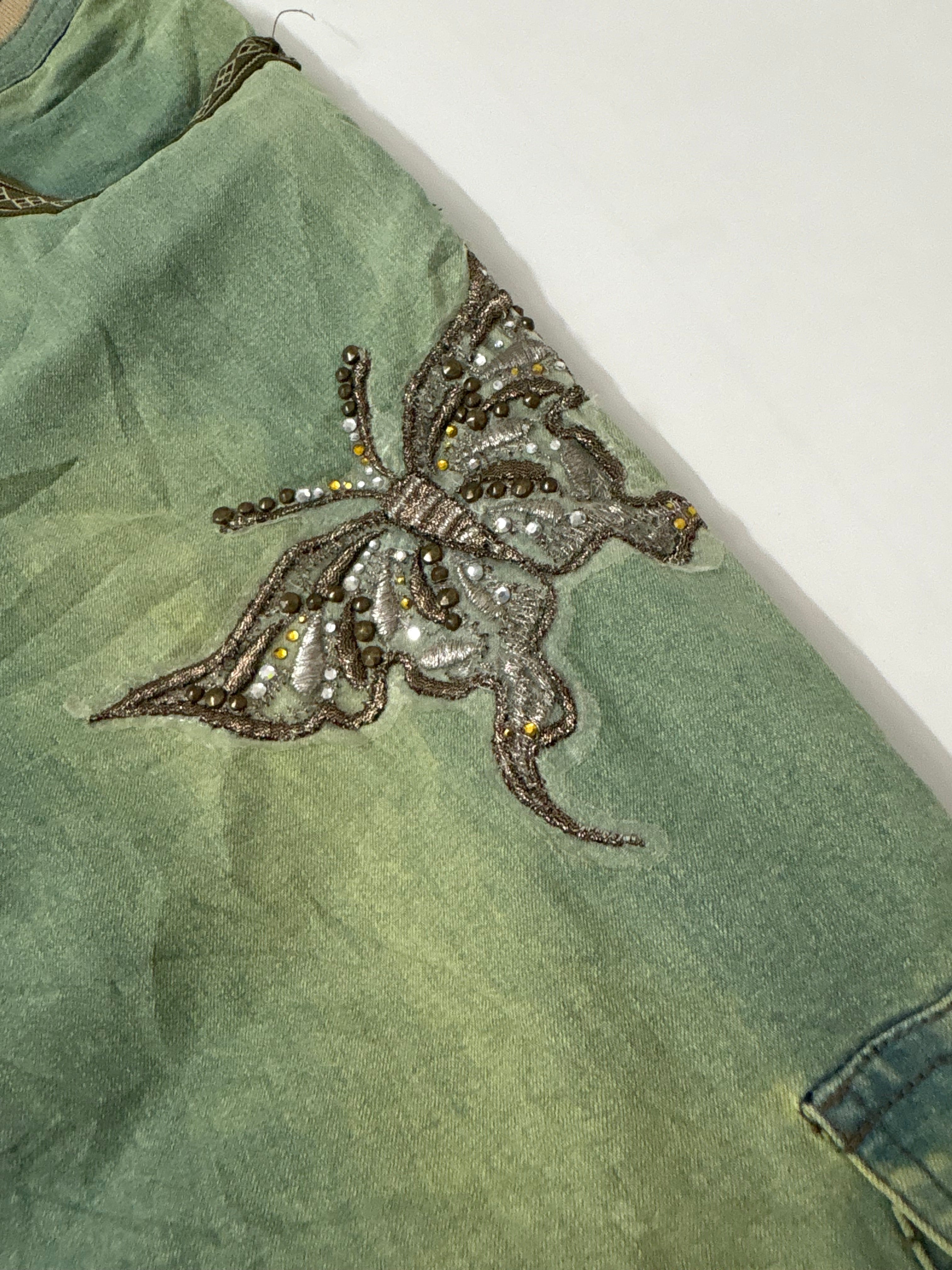 acid wash green cargo butterfly (28inch)