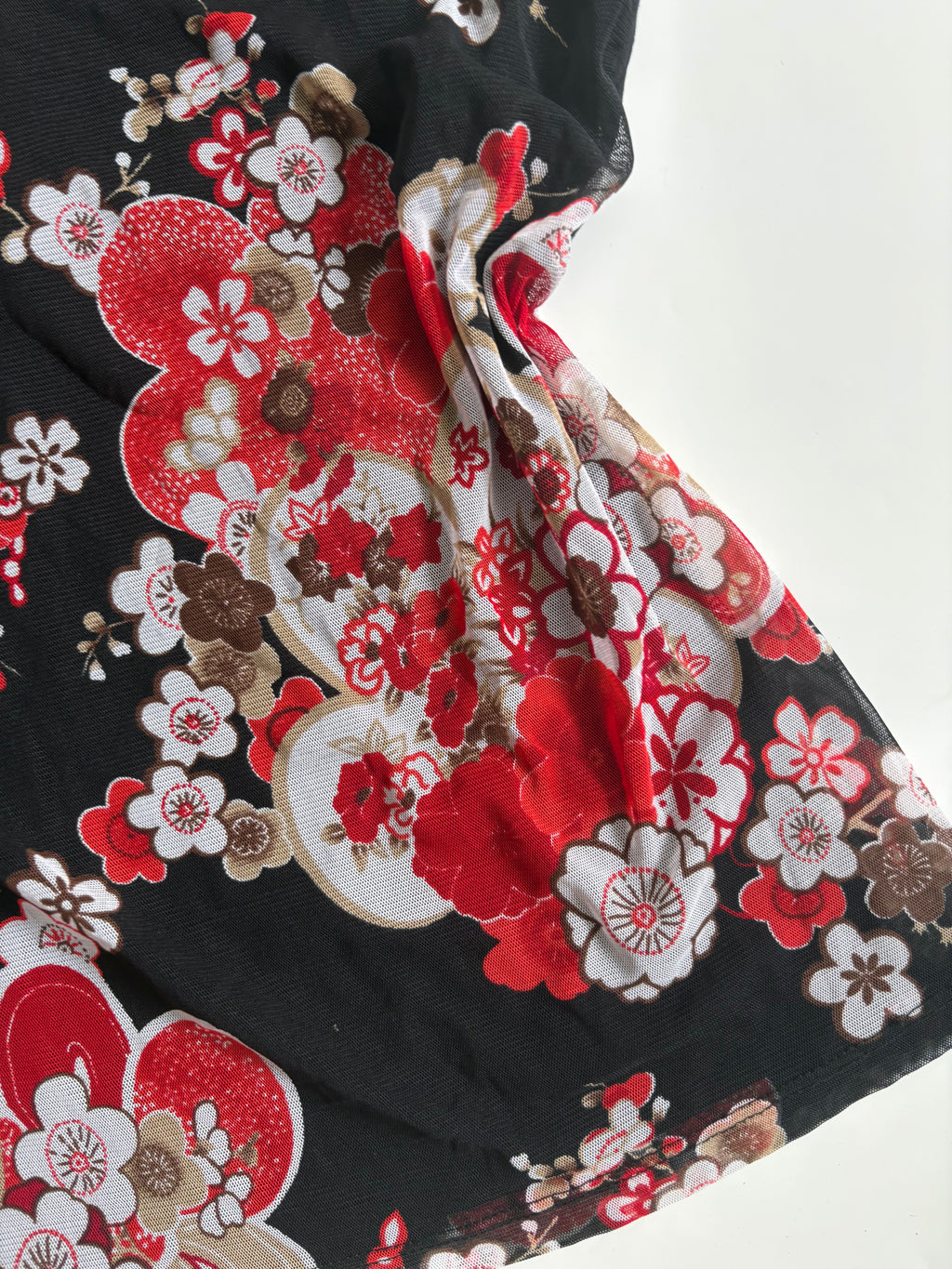 Floral colourful black top(38-42 inch)