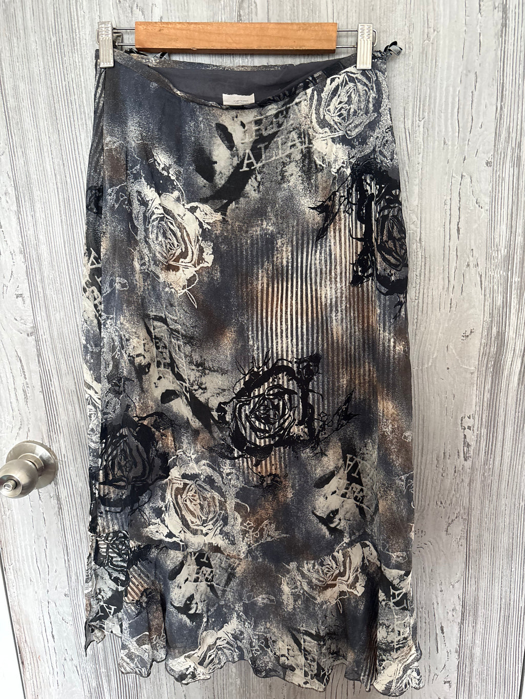 rose grey maxi skirt (28inch)