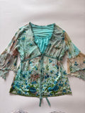 Blue rose top tie dye(42 inch)