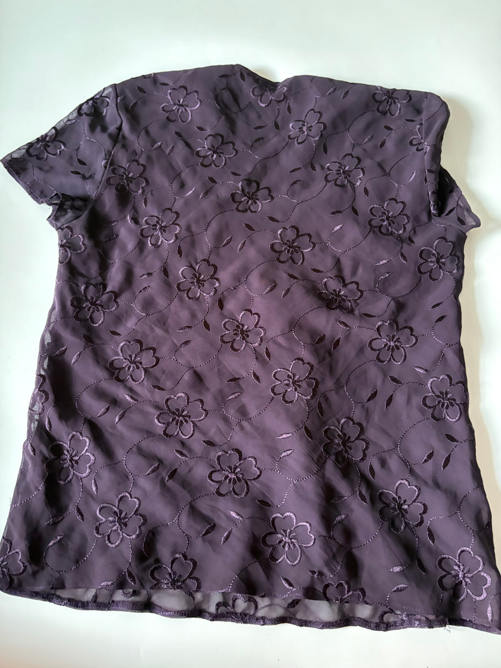 purple floral top (40inch)