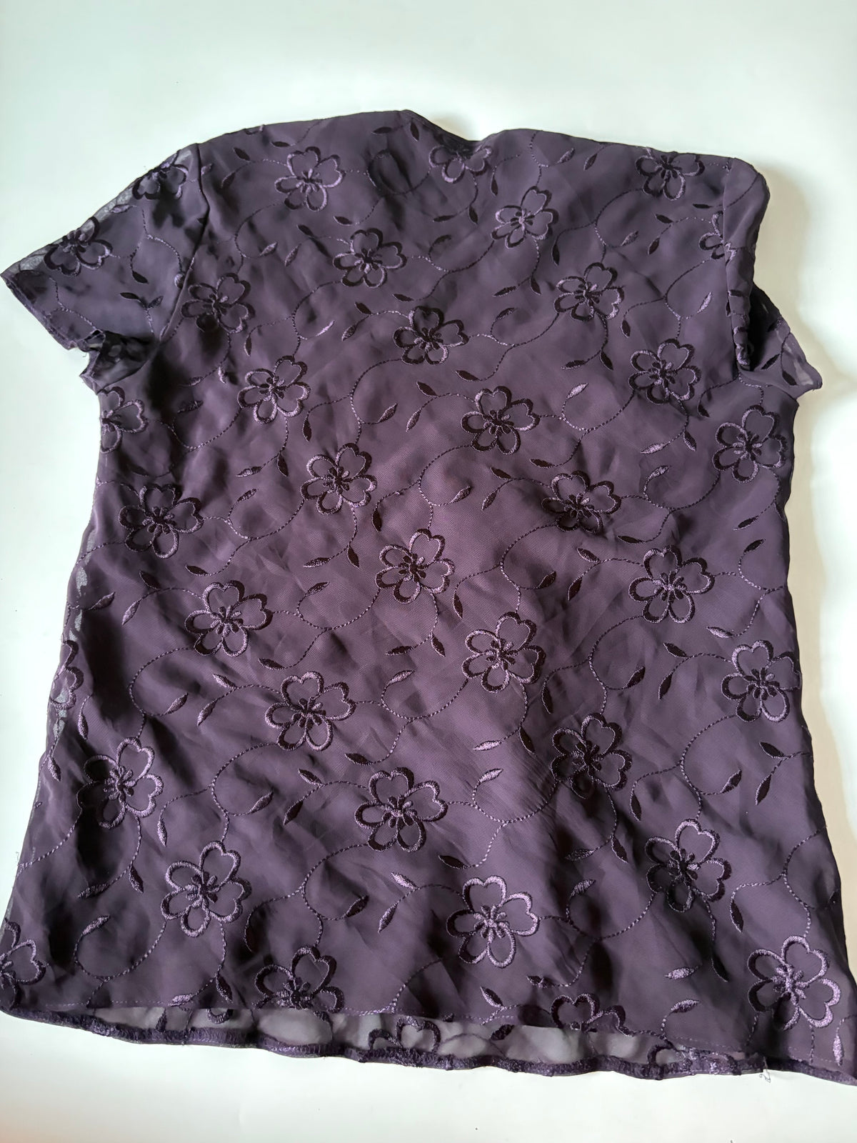 purple floral top (40inch)