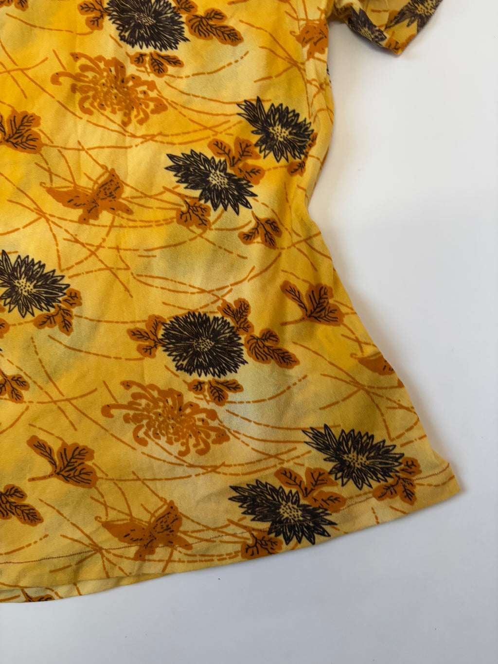 E’s group yellow floral top(30-34 inch)