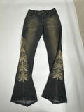 May jia butterfly net mid rise jeans(28 inch)