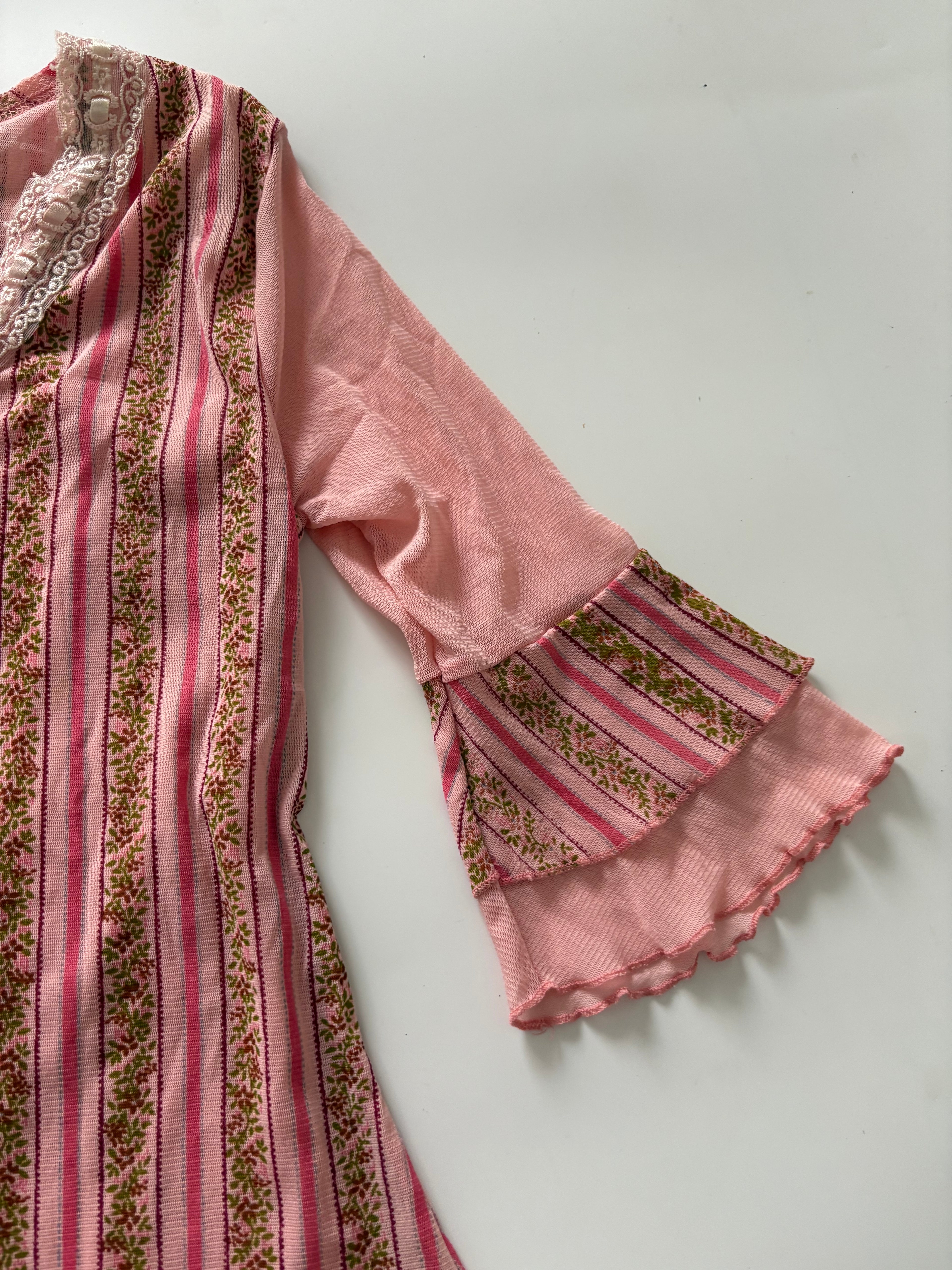 Pink v neck Barbie top(36 inch )