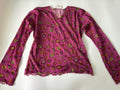 Hot pink floral top(38-40 inch)