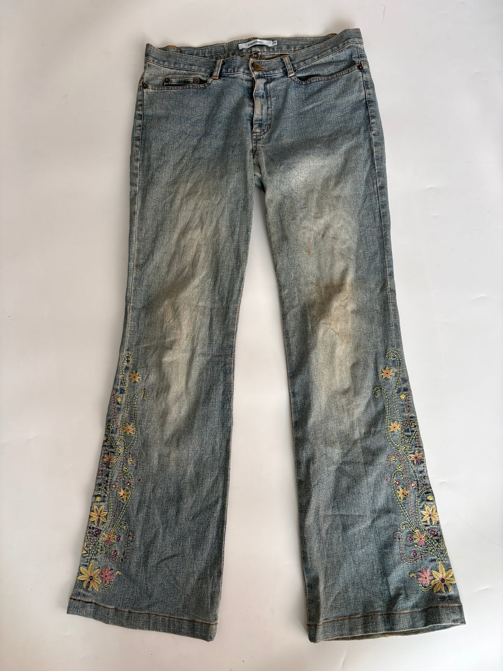 Cantwo floral low rise jeans(30 inch)