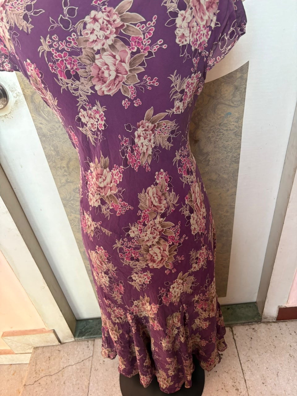 violet dyer violet floral dress(40-44 inch)