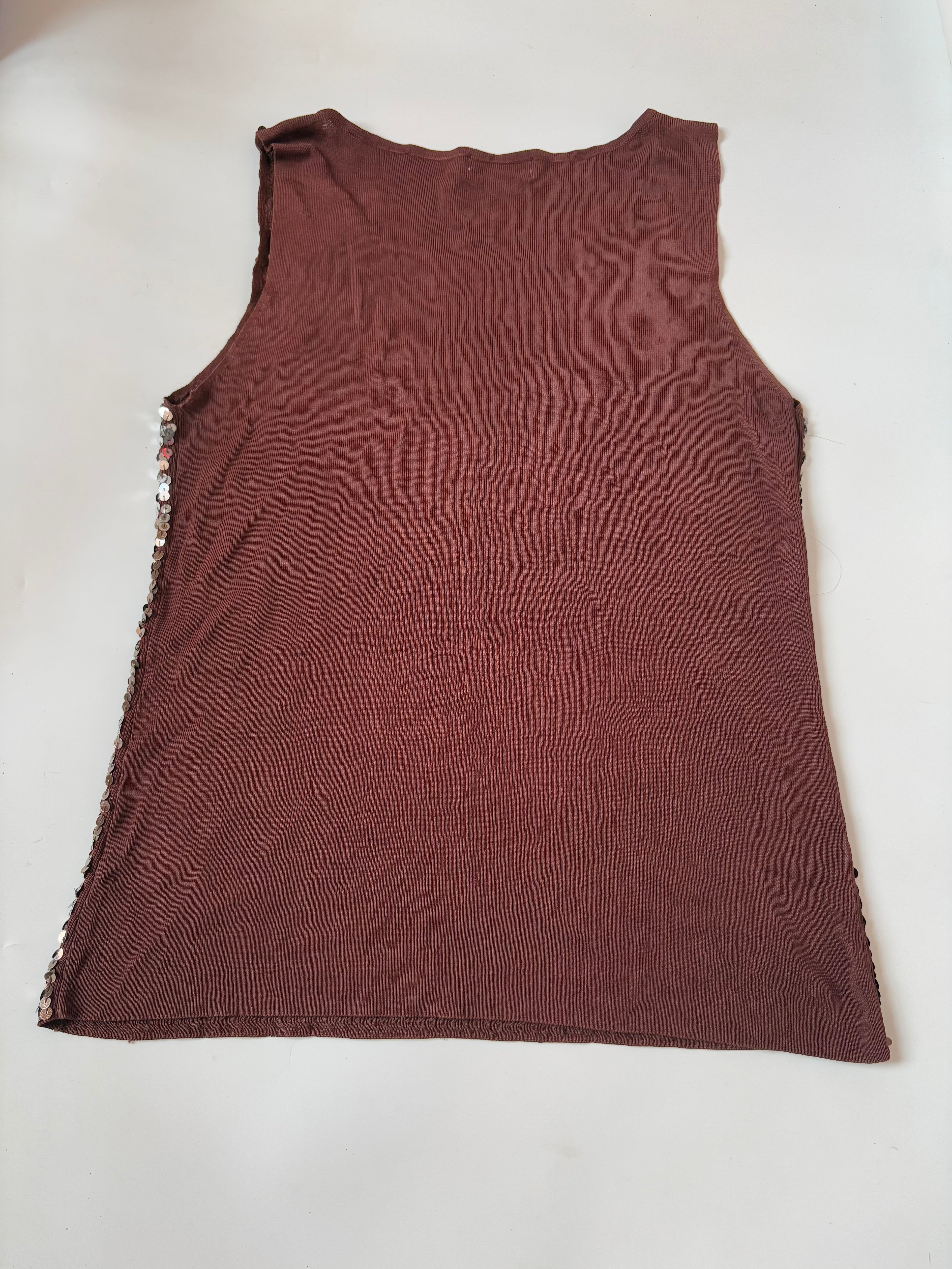 PERLINA shimmer brown top(38-42 inch)