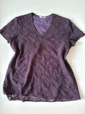 purple floral top (40inch)