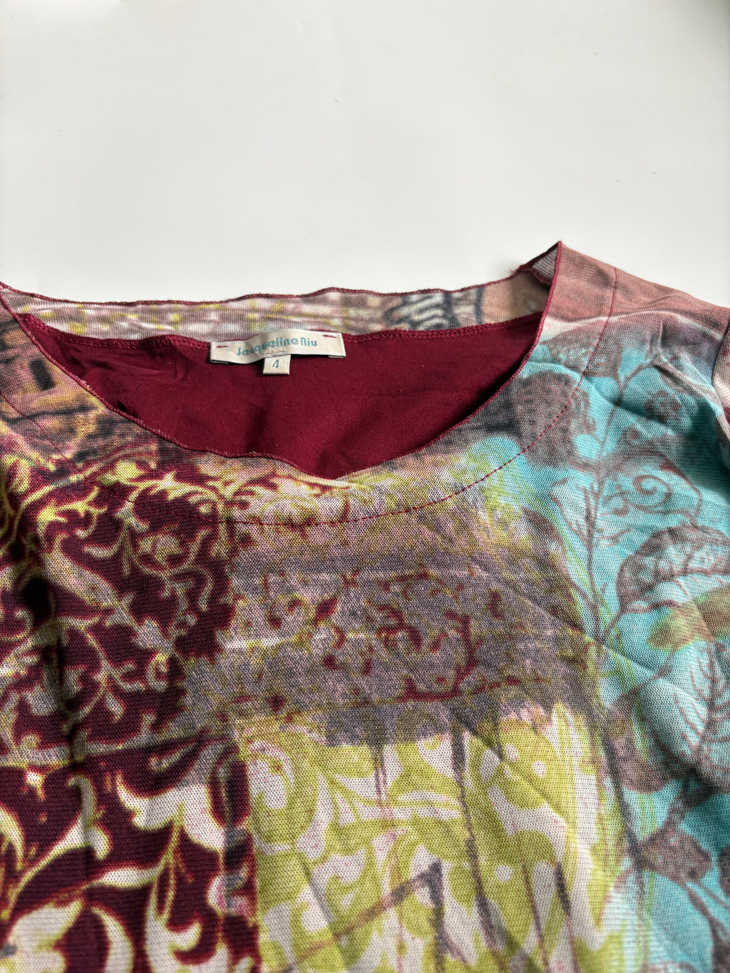 Jacqueline biu floral top(40-44 inch)