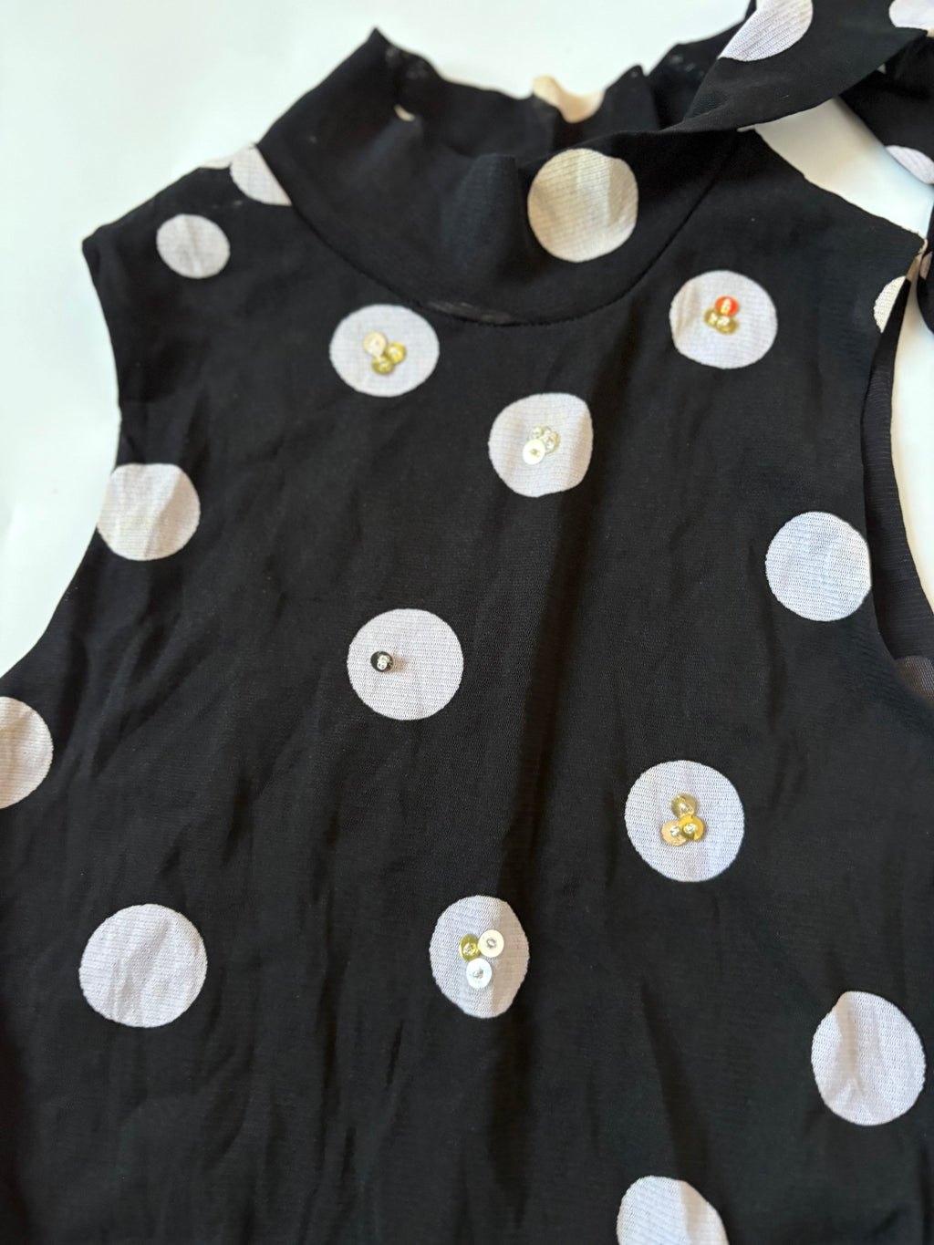 polka dot halter neck ( 30-32inch)