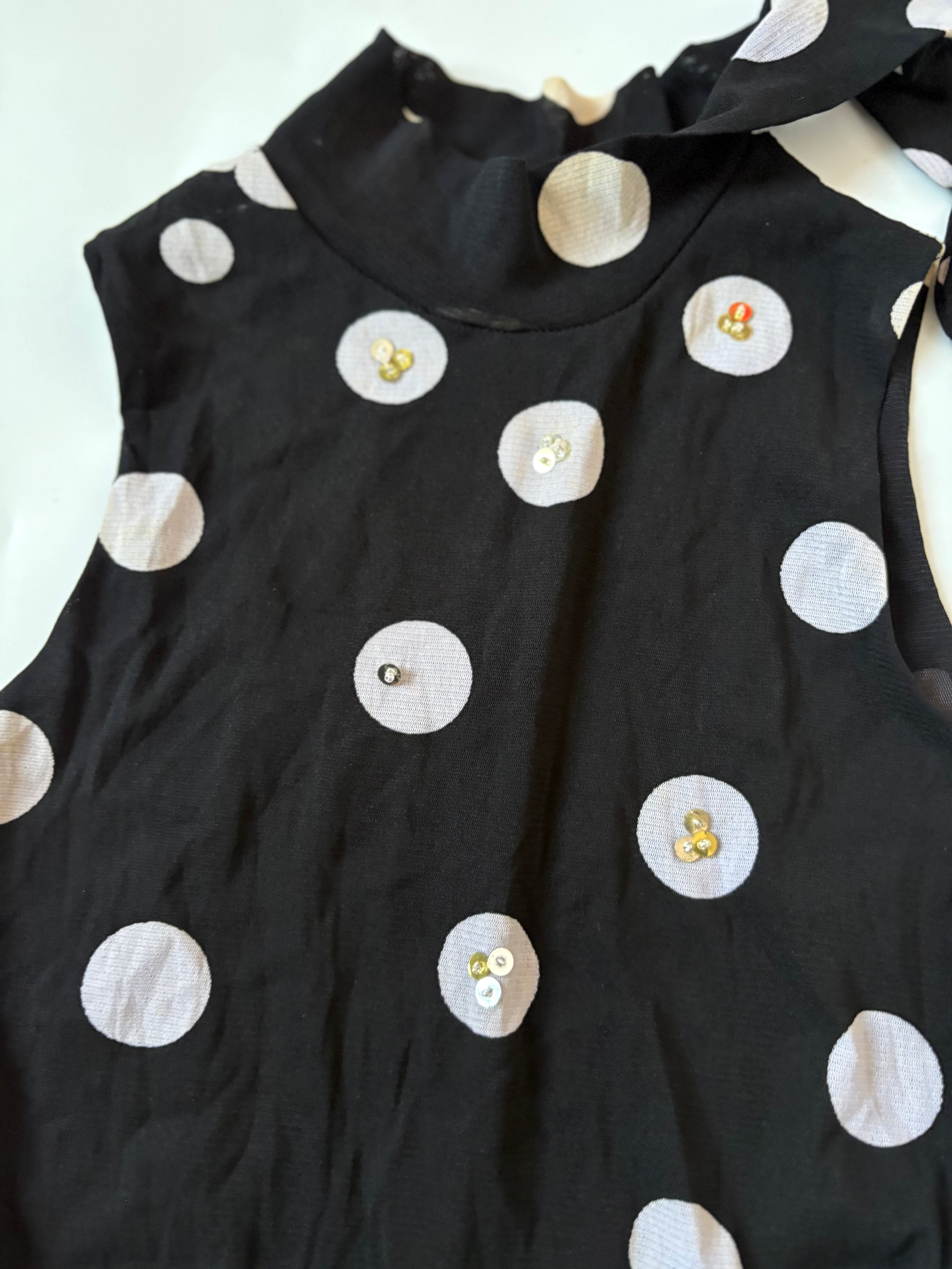 polka dot halter neck ( 30-32inch)