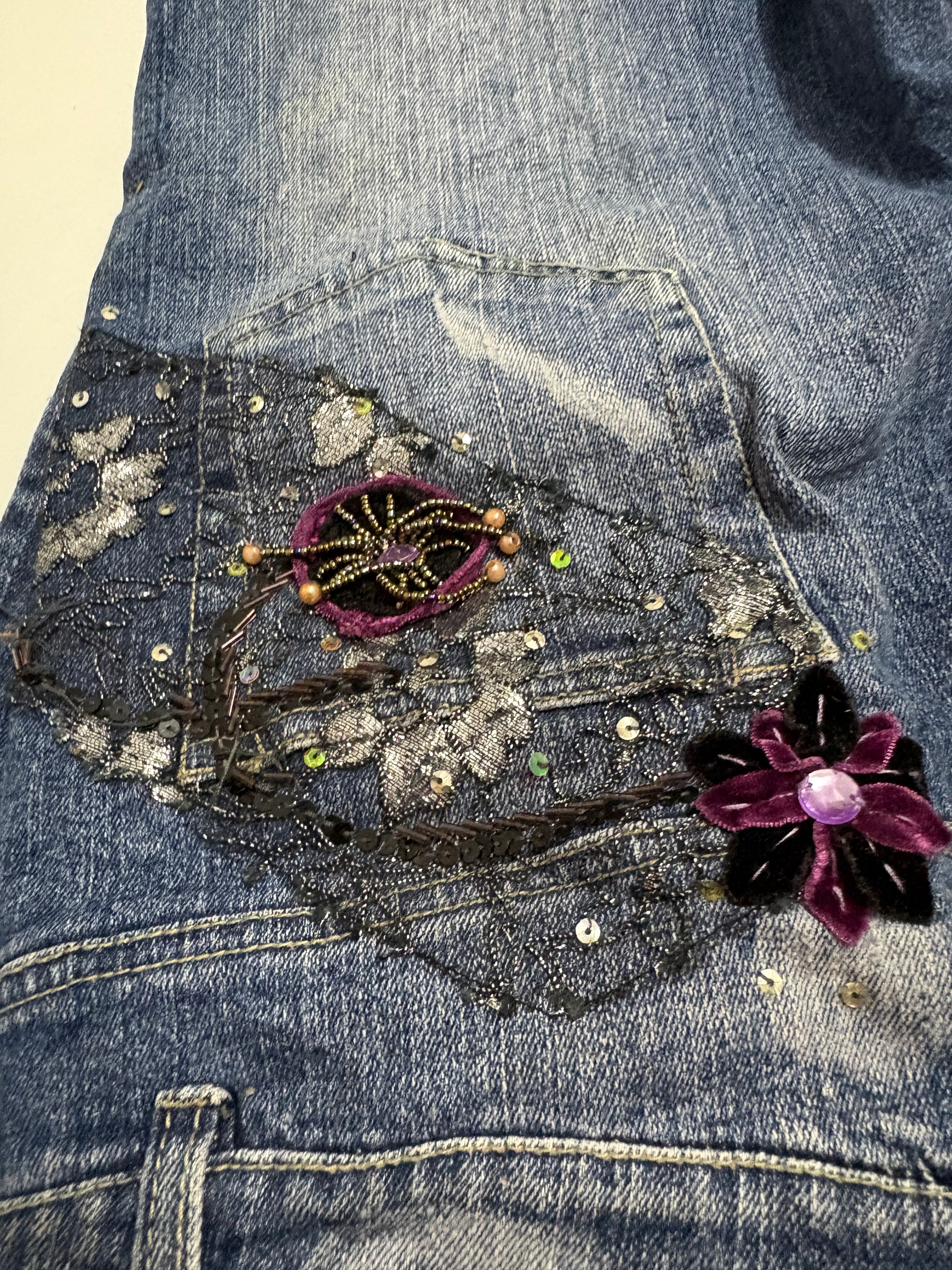 spider brake beaded jeans ( 30inch)