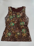PERLINA shimmer brown top(38-42 inch)