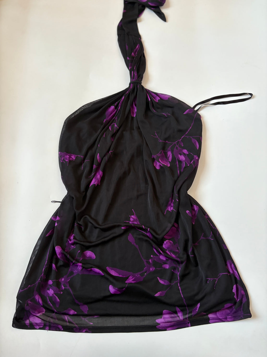 halter neck violet top ( 32-34inch)