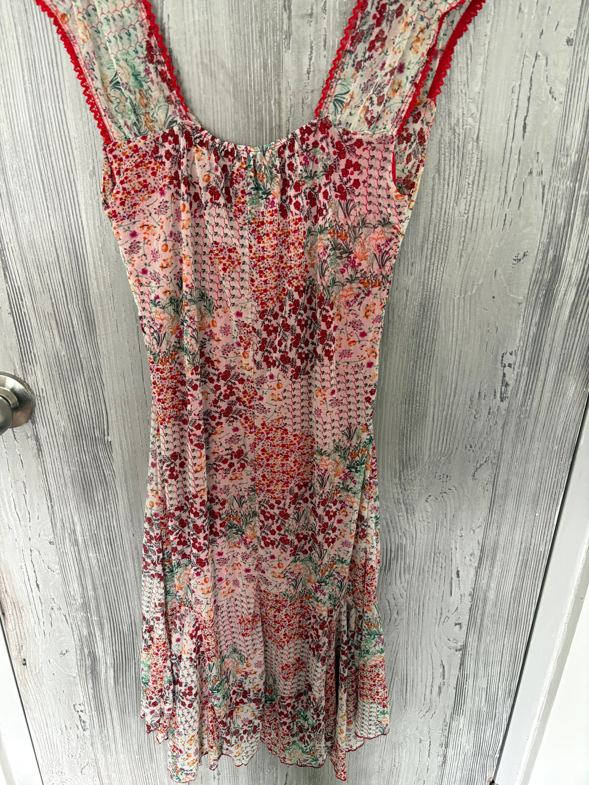 Floral white dress(36-38 inch)