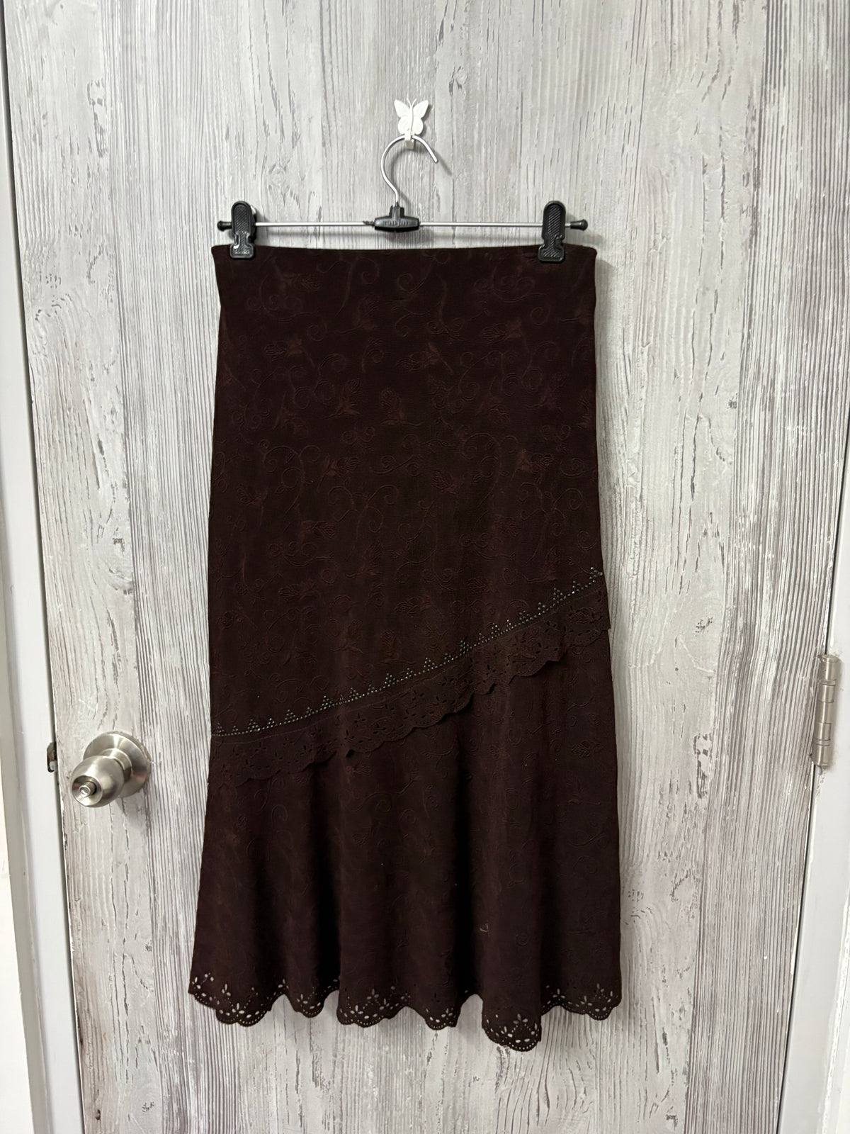 brown lace skirt ( 32-34inch)
