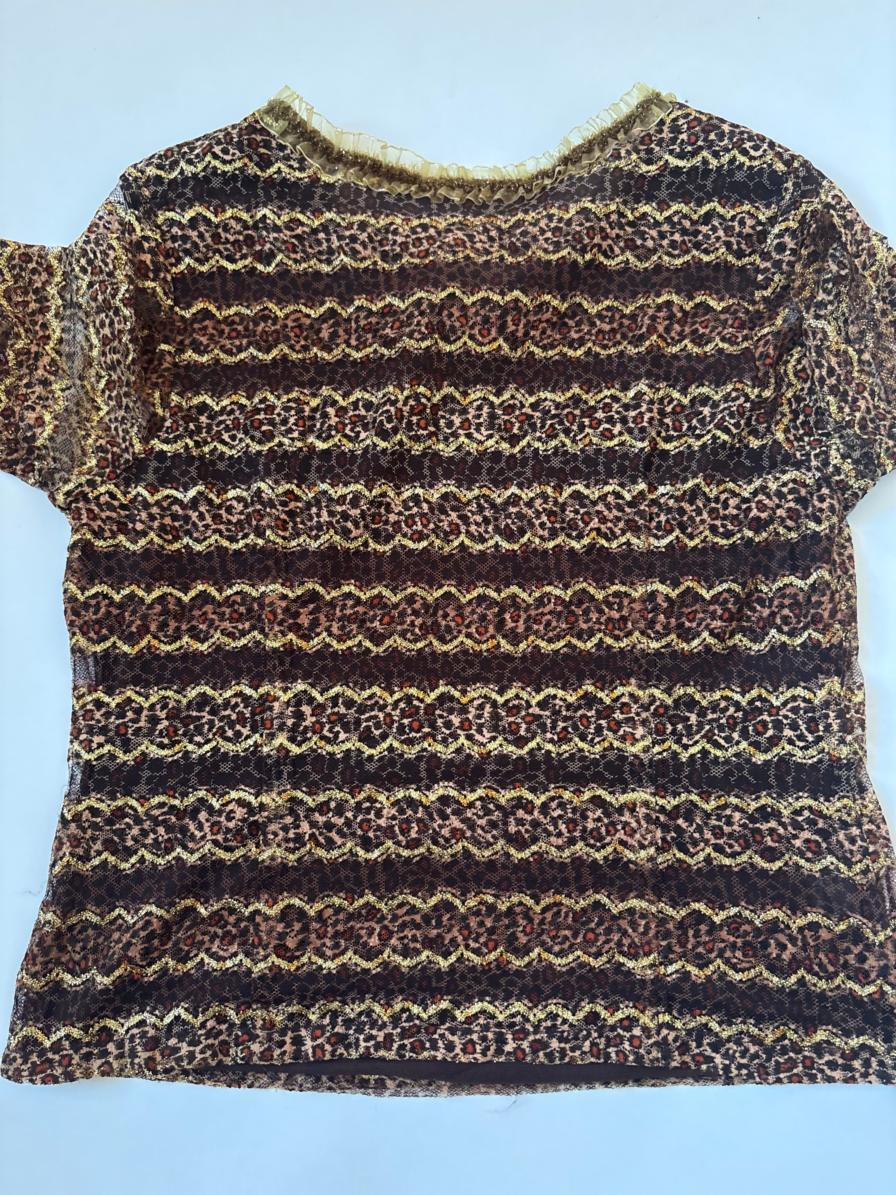 Stripped net styled top(36-40 inch)