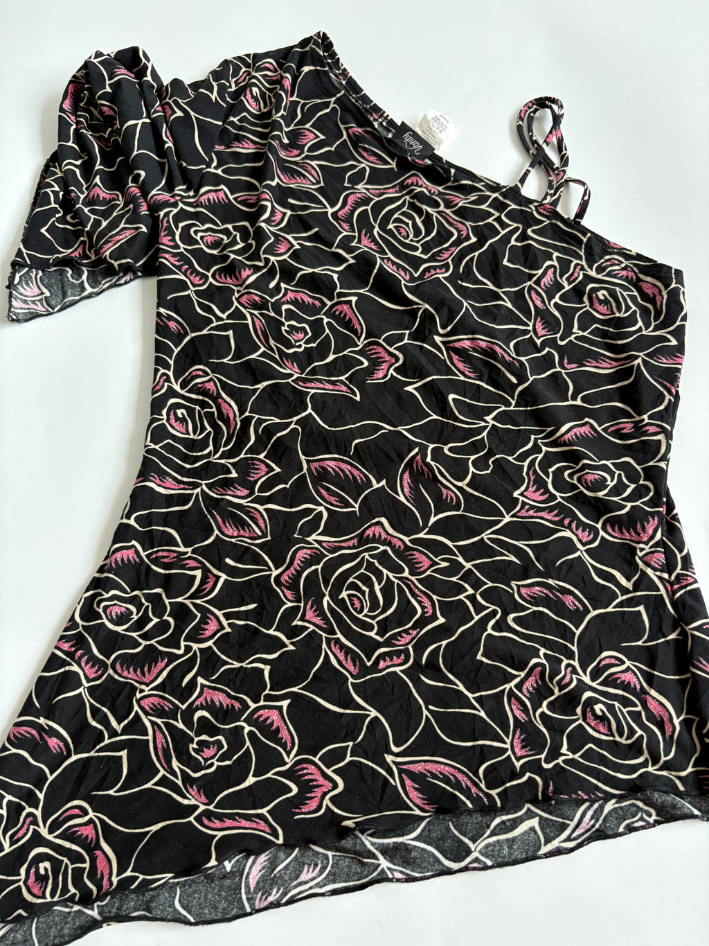 one shoulder asymmetrical top (34-36inch)