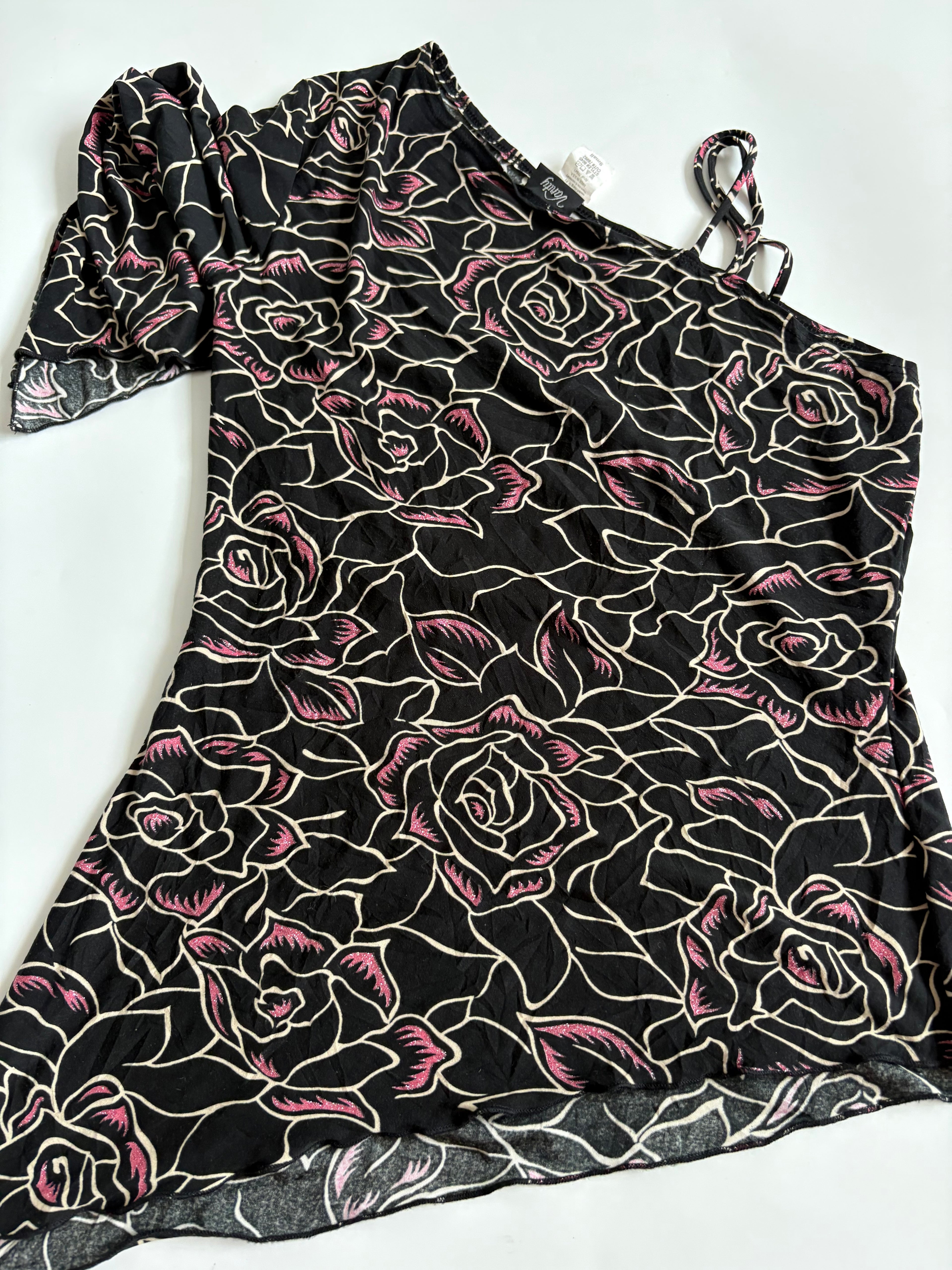 one shoulder asymmetrical top (34-36inch)