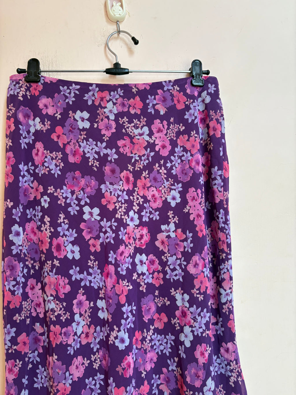 Express purple floral skirt(30-34 inch)