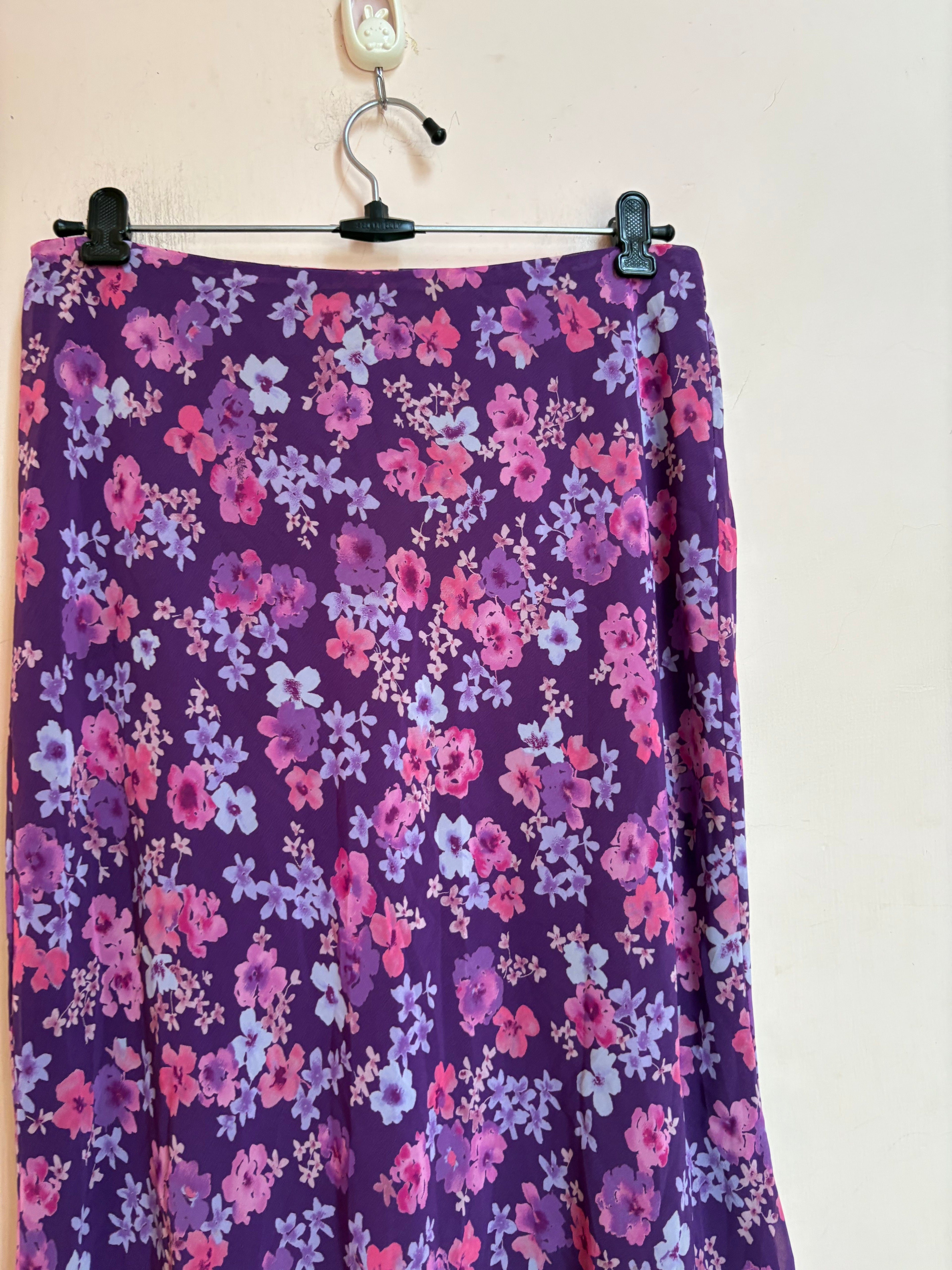 Express purple floral skirt(30-34 inch)