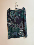 Violet floral skirt(32-36 inch)