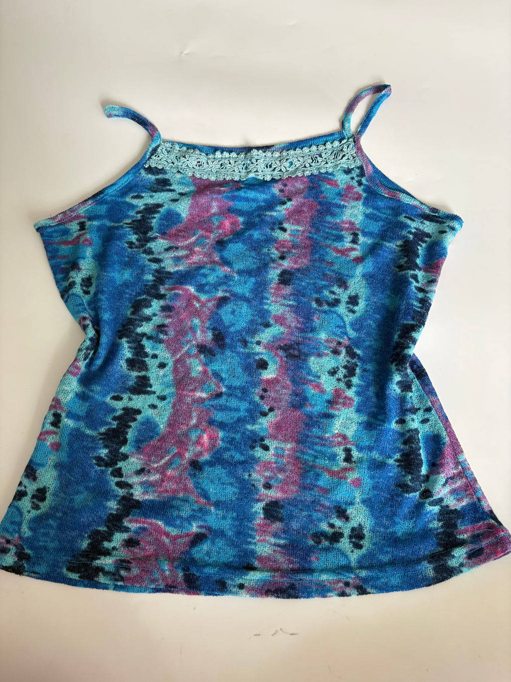 Tie dye blue cami top(34-38 inch)