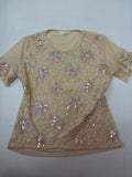Kivenst beige net top(36-40inch)