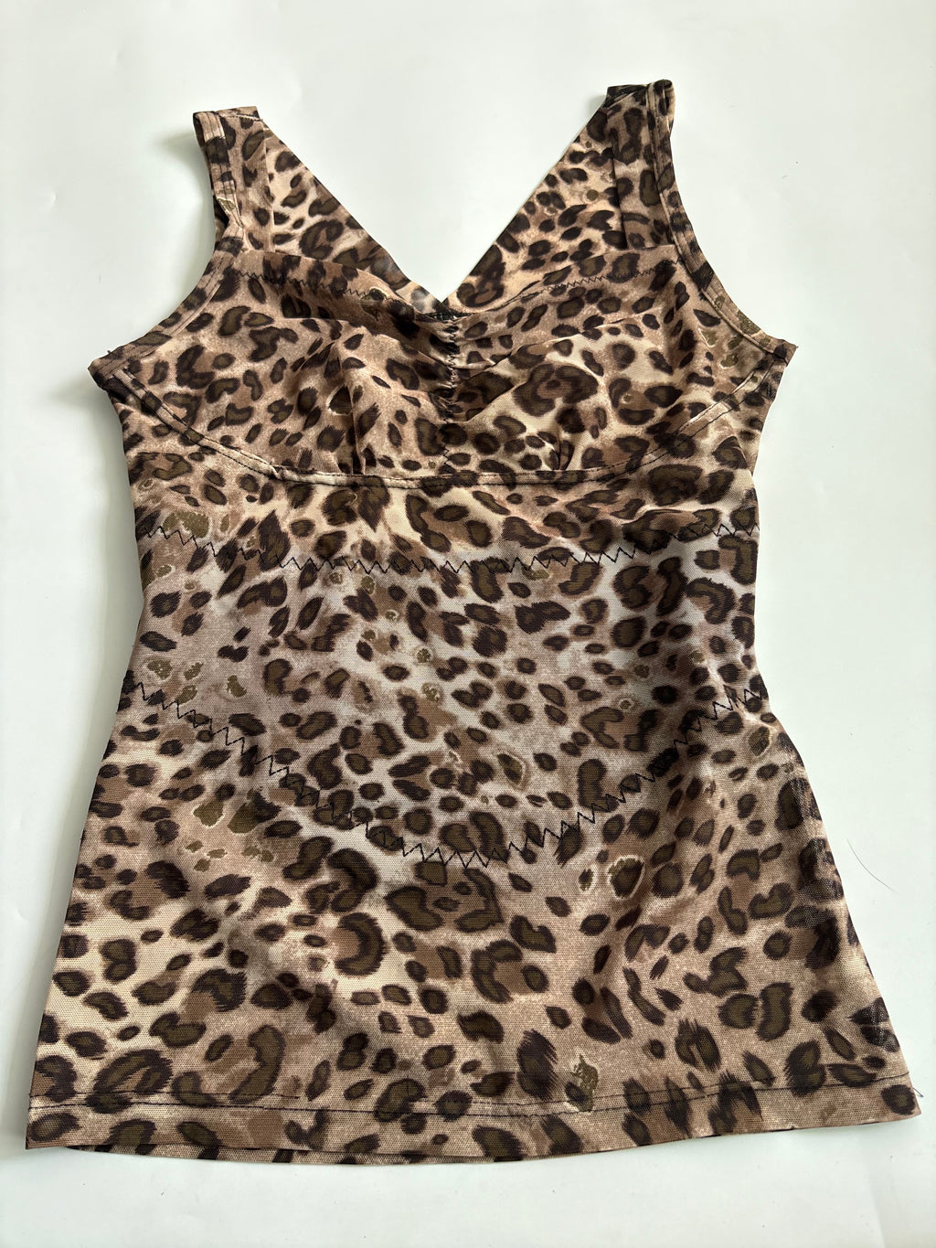 leopard v neck top (34inch)