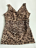 leopard v neck top (34inch)