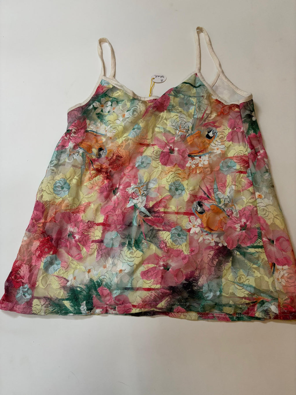 Quiz floral colourful net top(32-36 inch)