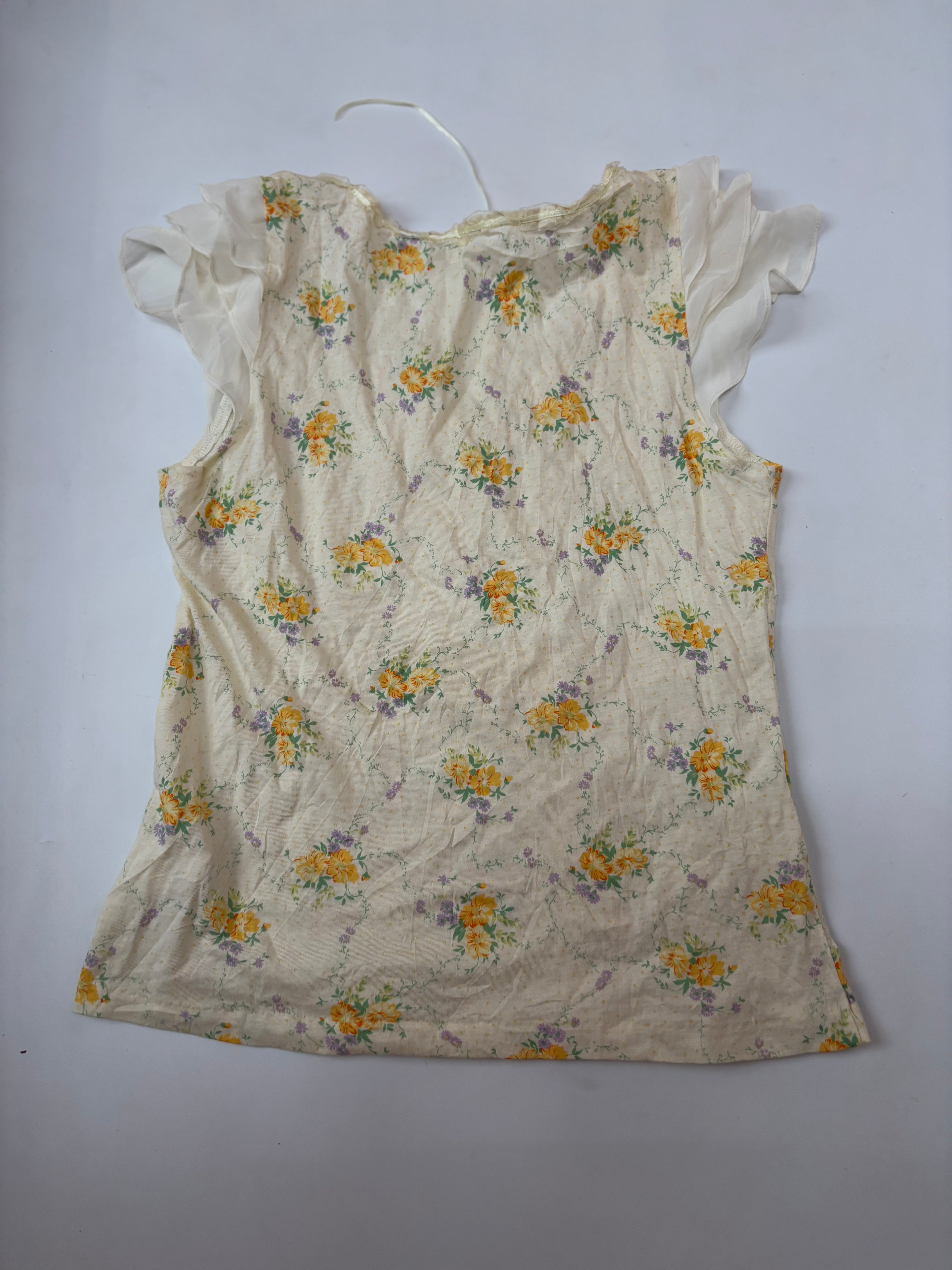 PS company yellow floral top(32-36inch)