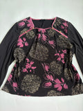SANDY shimmer top with shoulder pads(44-48 inch)