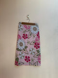 Pink floral skirt(34 inch)